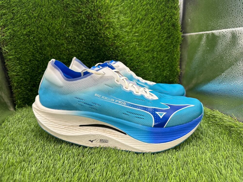 Mizuno Wave Rebellion Pro 2 U1GD241753 Athletic Sneaker Mens 13 Blue Synthetic